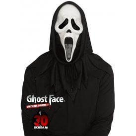 NEW 2026 Adult Ghost Face® 30th Anniversary Mask with Hood