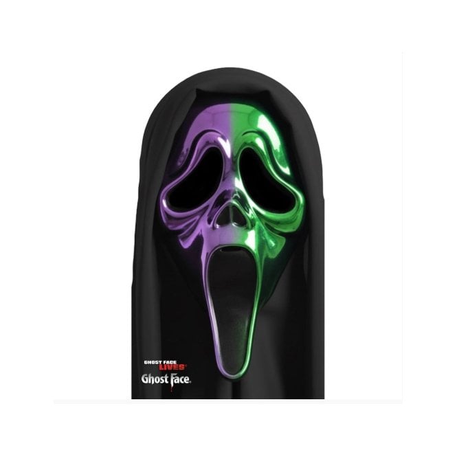 NEW 2026 Adult Ghost Face® OMBRE Chrome Mask with Hood