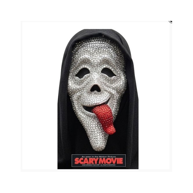 NEW 2026 Adult Scary Movie Waass Up! Deluxe BLING Mask