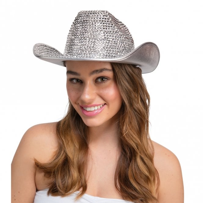 NEW Adult Deluxe Rhinestone Bling Cowgirl Hat