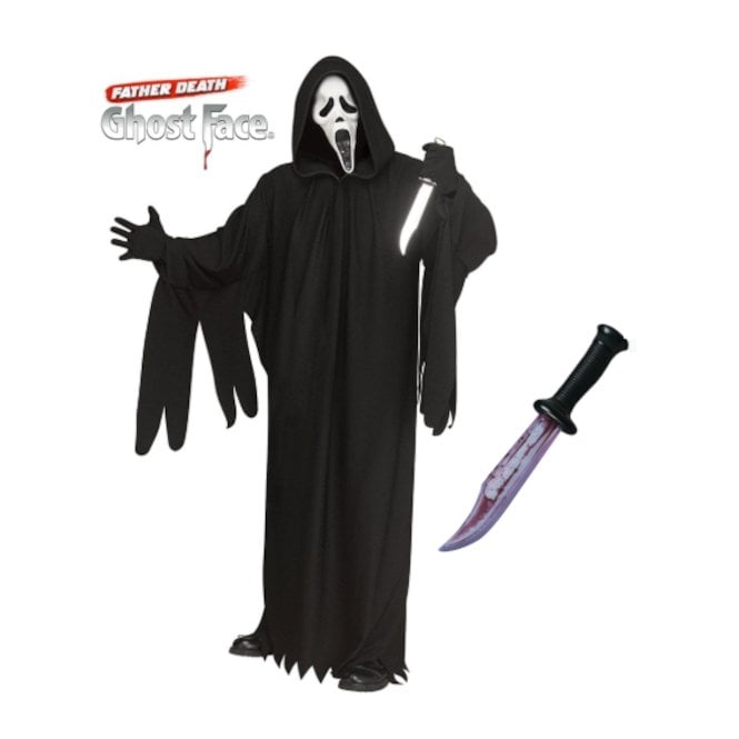New Adult Ghost Face® 30th Anniversary Costume (One Size) + Bloody Blade