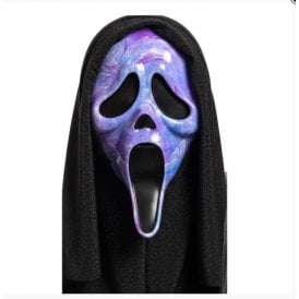NEW Adult Ghost Face PURPLE Marbled Mask