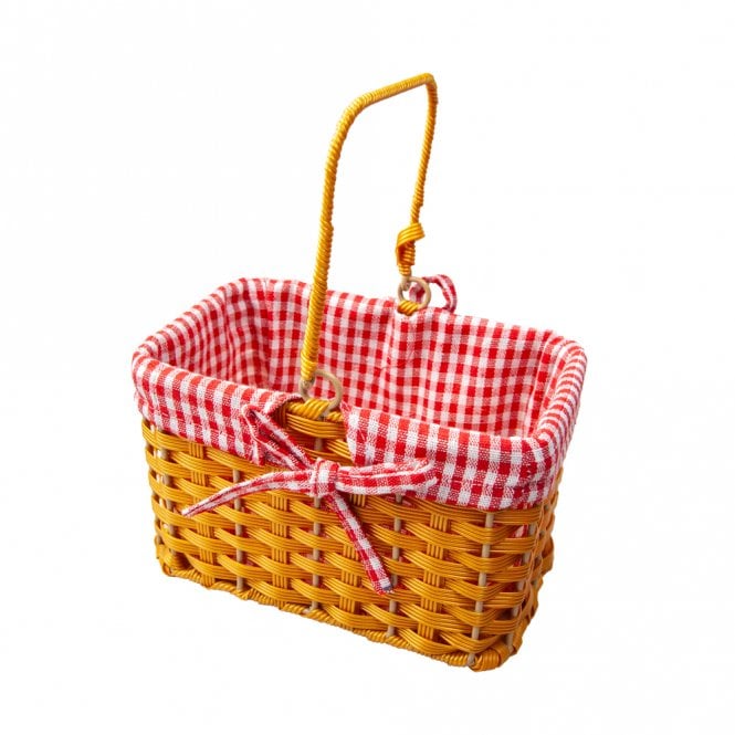 NEW Adult Red Riding Hood Basket with Red Gingham