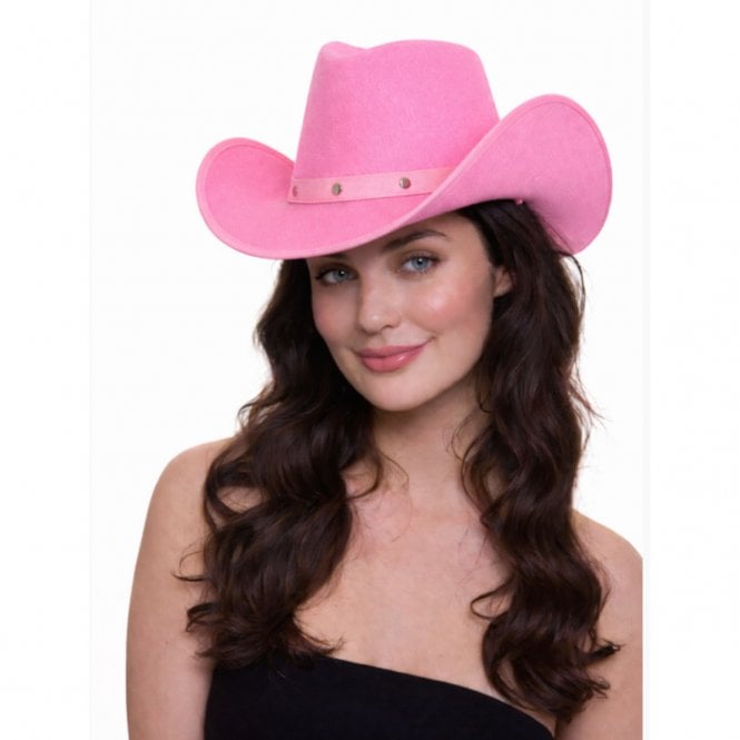 NEW Adult Texan Cowgirl BABY PINK Hat
