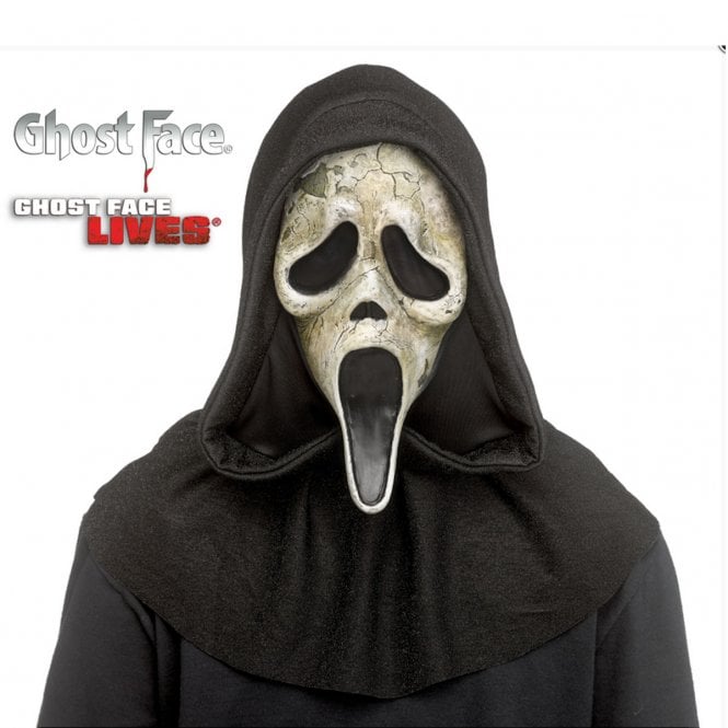 NEW DELUXE Adult Ghost Face® Scream VI Deluxe AGED Mask with Hood