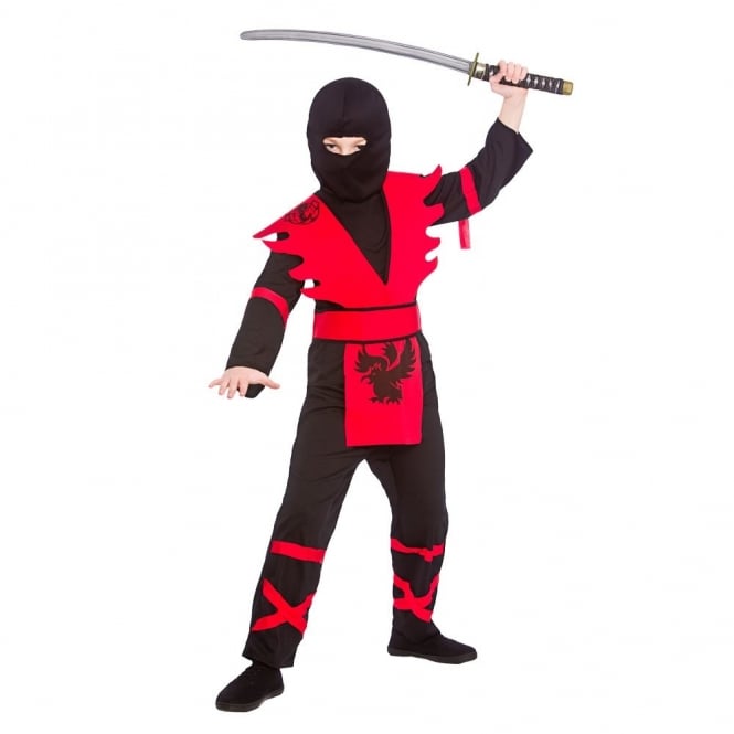 Ninja Assassin (Black/Red) - Kids Costume