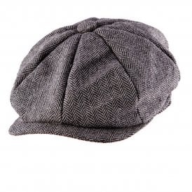 Peaky Herringbone Flat Cap - Adullt Accessory