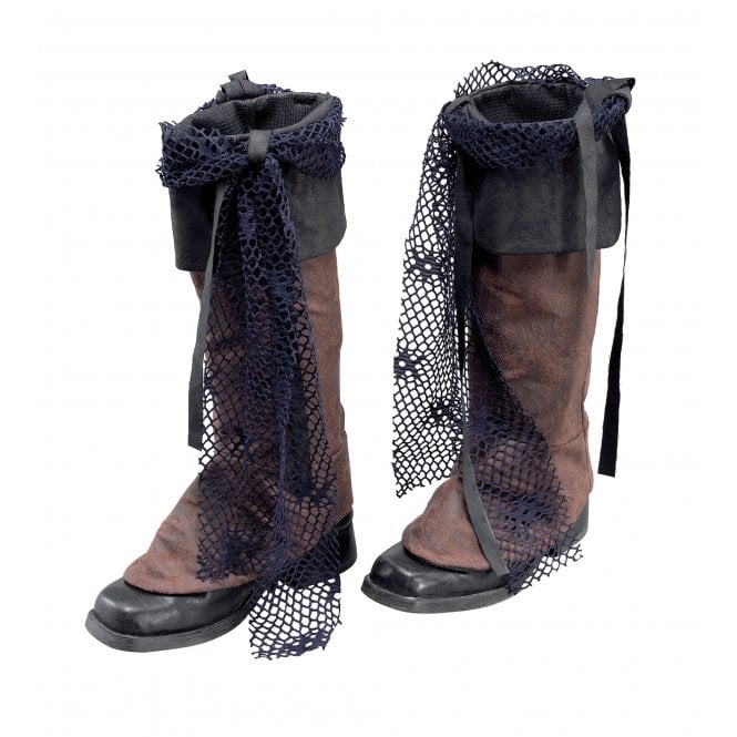Pirate Boot Tops Brown Distressed - Adult Accessory