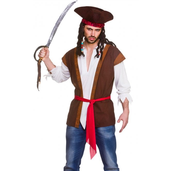 Pirate Shirt & Waistcoat - Adult Costume
