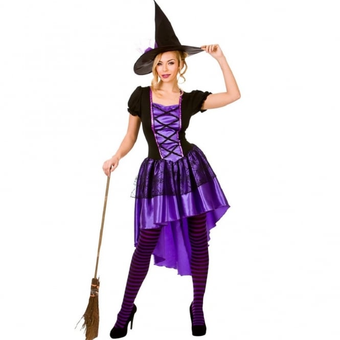 Purple Glamorous Witch (Dress, Hat)