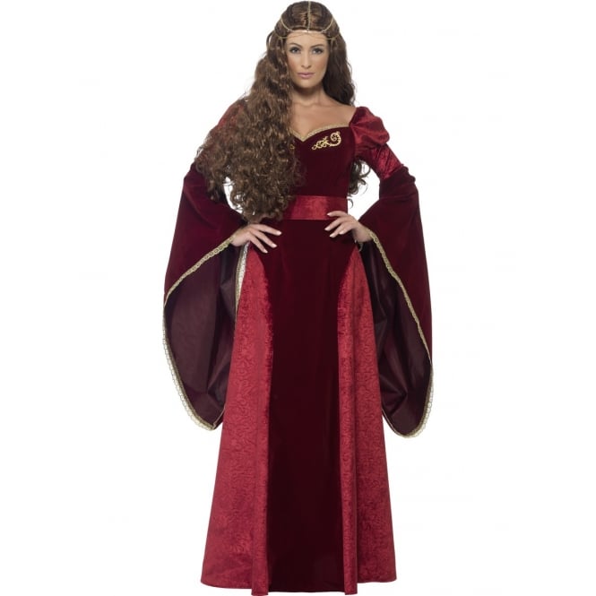 Red Deluxe Medieval Queen - Adult Costume