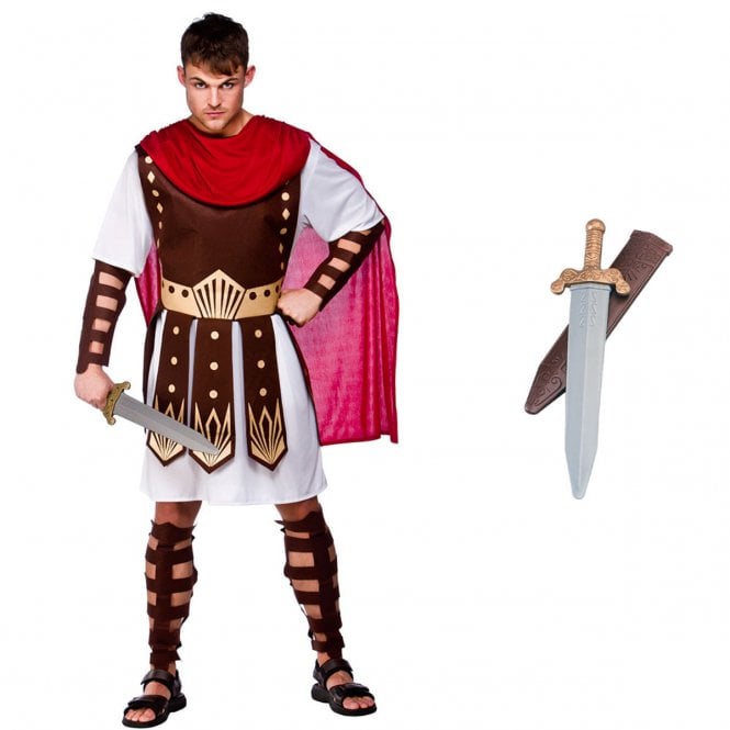 Roman Centurion - Adult Costume Set (Costume, Roman Sword)