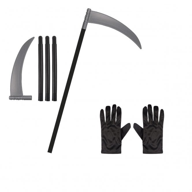 Scythe + Adult Black Gloves