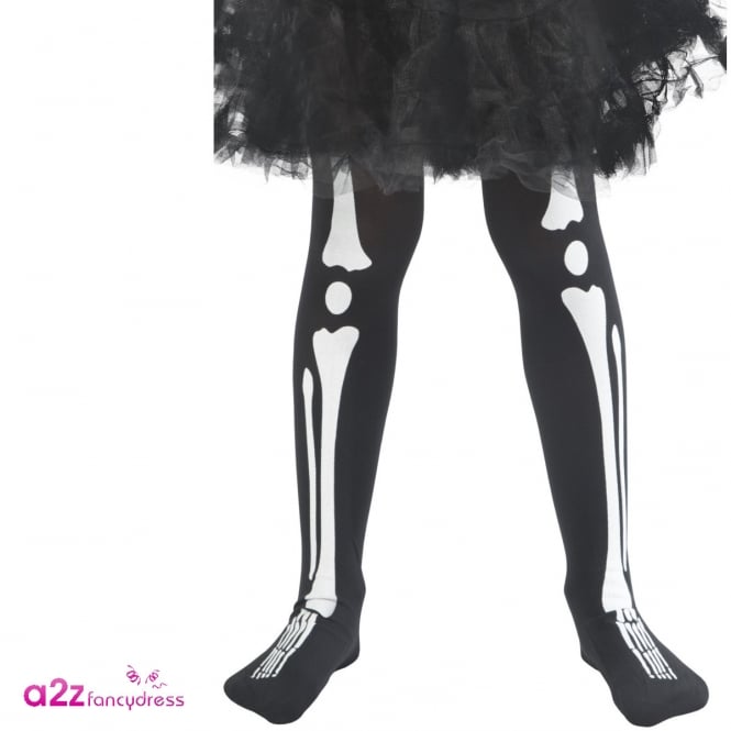 Skeleton Tights - Kids Accessory 4-9 Years