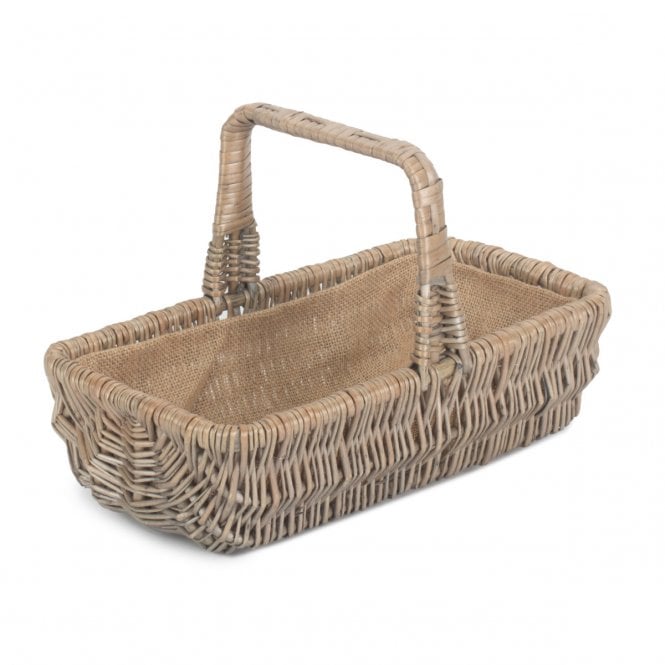 Small Antique Wash Rectangular Garden Trug 35 x 19 x 10cm 