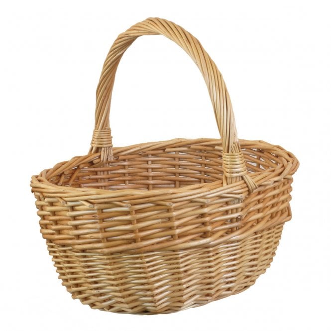 Small Buff Oval Shopper 