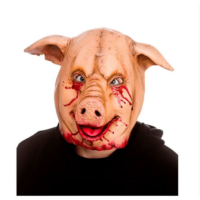 Smiley Killer Piggy - Latex Mask