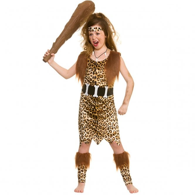 Stone Age Cave Girl - Kids Costume