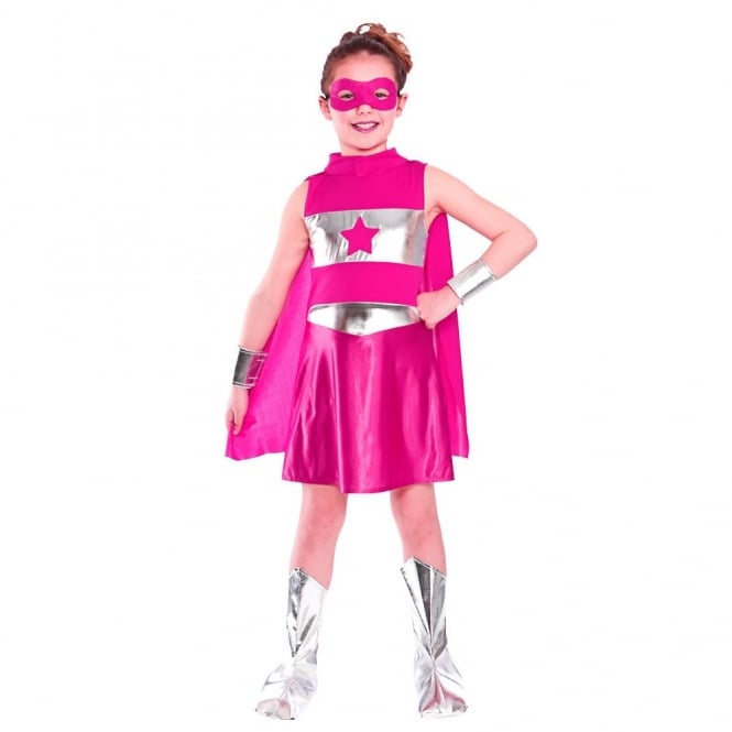 Super Hero Girl (Pink) - Kids Costume