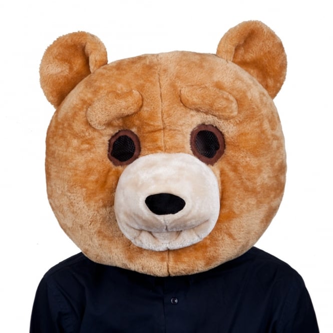 Teddy Bear Mascot Head - Adult Accessory