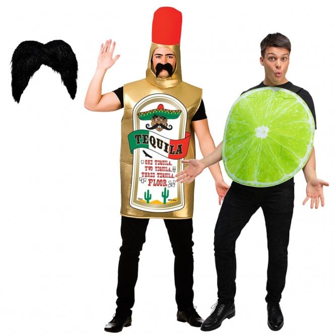 Tequila Bottle + Gringo Tash + Slice of Lime