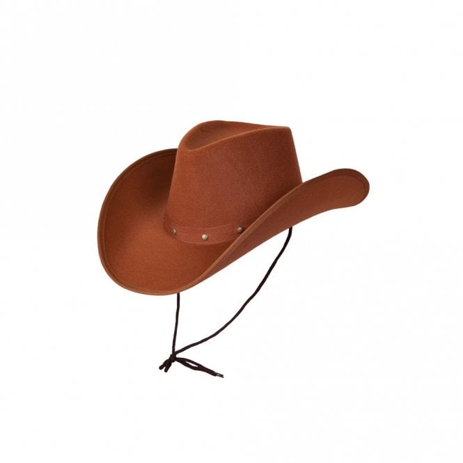 Texan Cowboy Hat (Brown) - Adult Accessory
