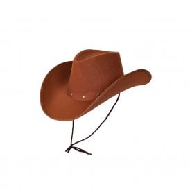 Texan Cowboy Hat (Brown) - Adult Accessory