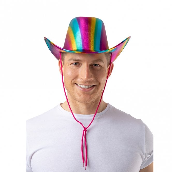 Texan Cowboy Hat - Metallic Rainbow
