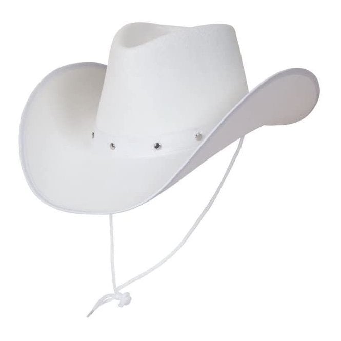 Texan Cowboy Hat (White) - Adult Accessory 