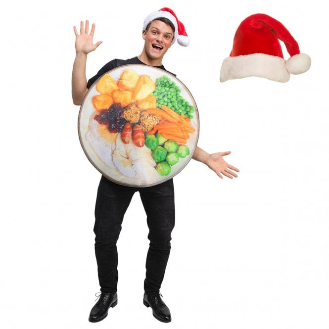 Traditional Christmas Dinner Costume + Santa Hat
