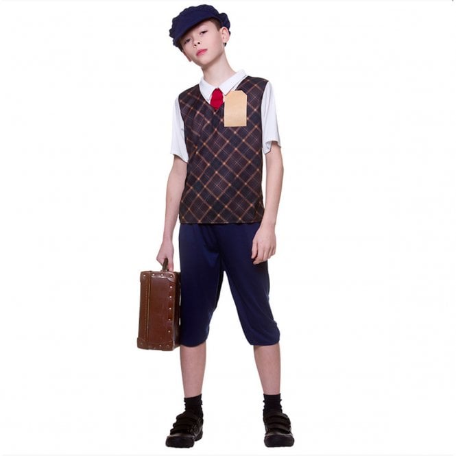 Wartime Evacuee Boy - Kids Costume