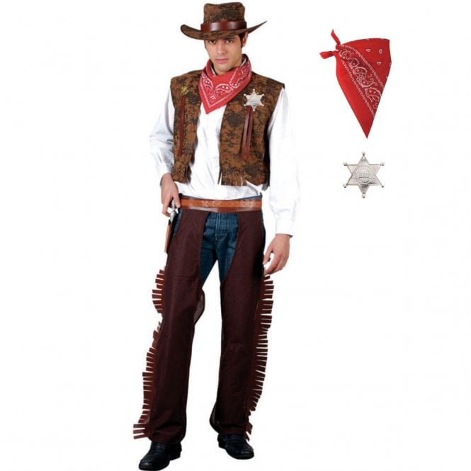 Western Cowboy + SILVER Sheriff Badge