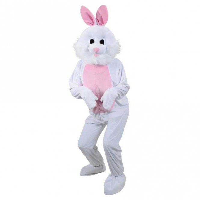 White Bunny Rabbit Mascot - Adult Costume