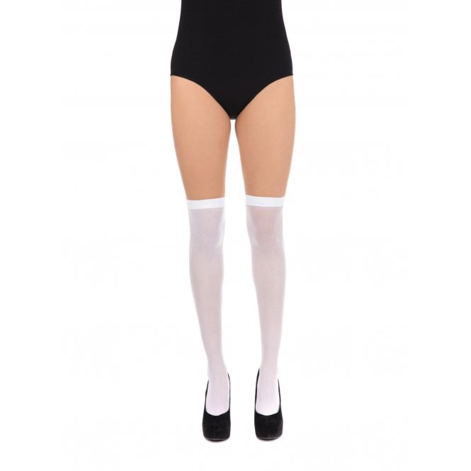 White Over The Knee Ladies Stockings