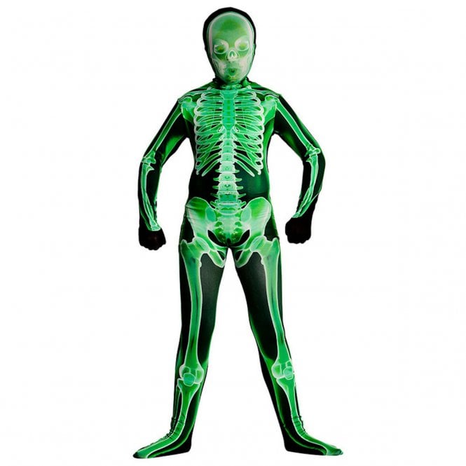 X- Ray Skinz (Green) - Kids Costume 
