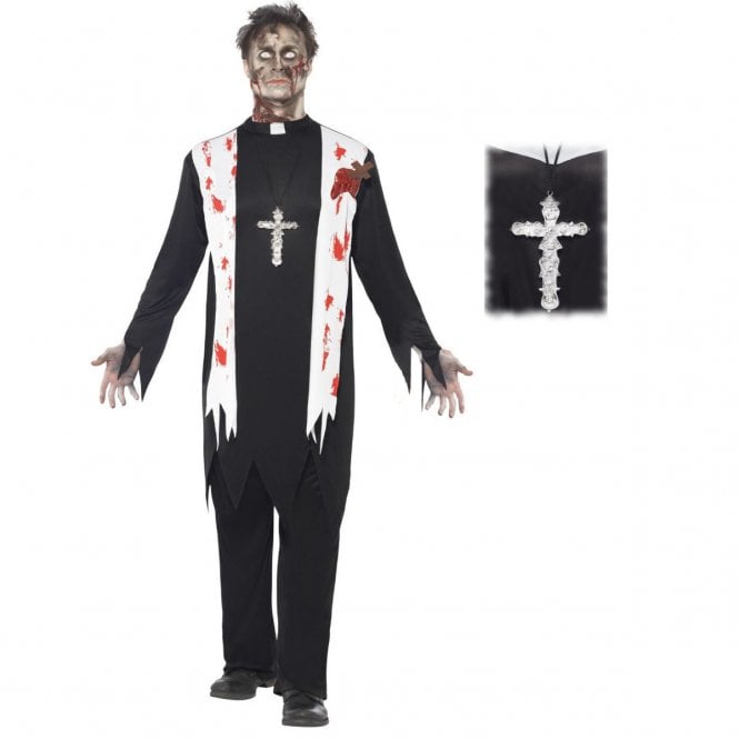 Zombie Priest + Silver Ornate Cross